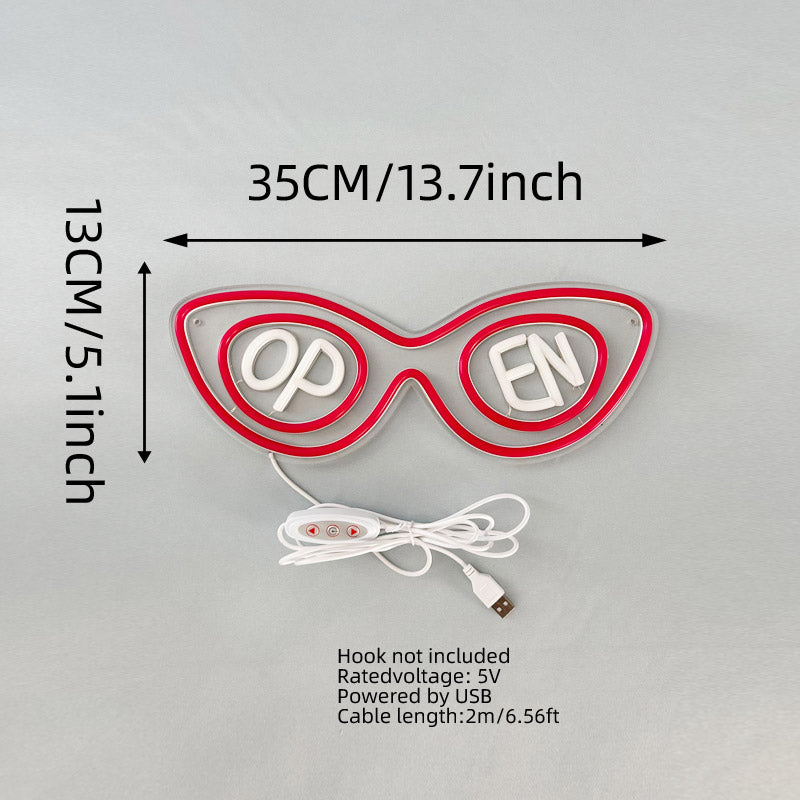 USB powered open sign neon light LED store logo wall light new night neon light suitable for bar store cafe outdoor decoration bedroom lighting