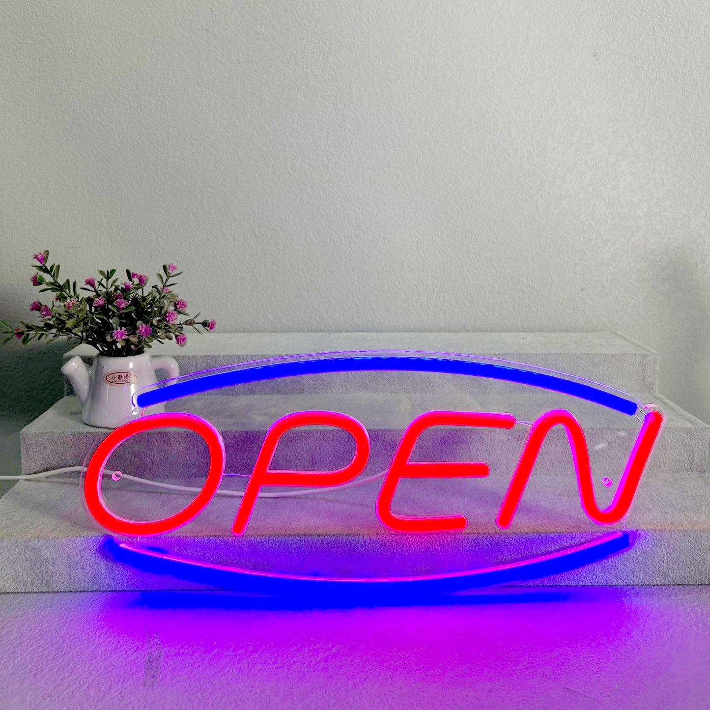 USB powered open sign neon light LED store logo wall light new night neon light suitable for bar store cafe outdoor decoration bedroom lighting